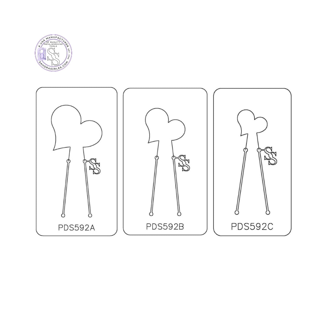 PANCAKE DIE PDS592 SHAPE 92 HEART